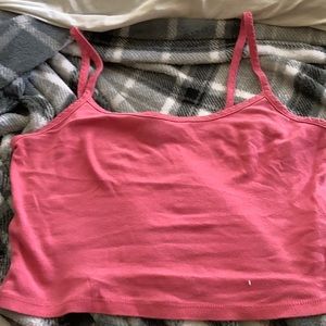 Here I’m selling a pink crop top